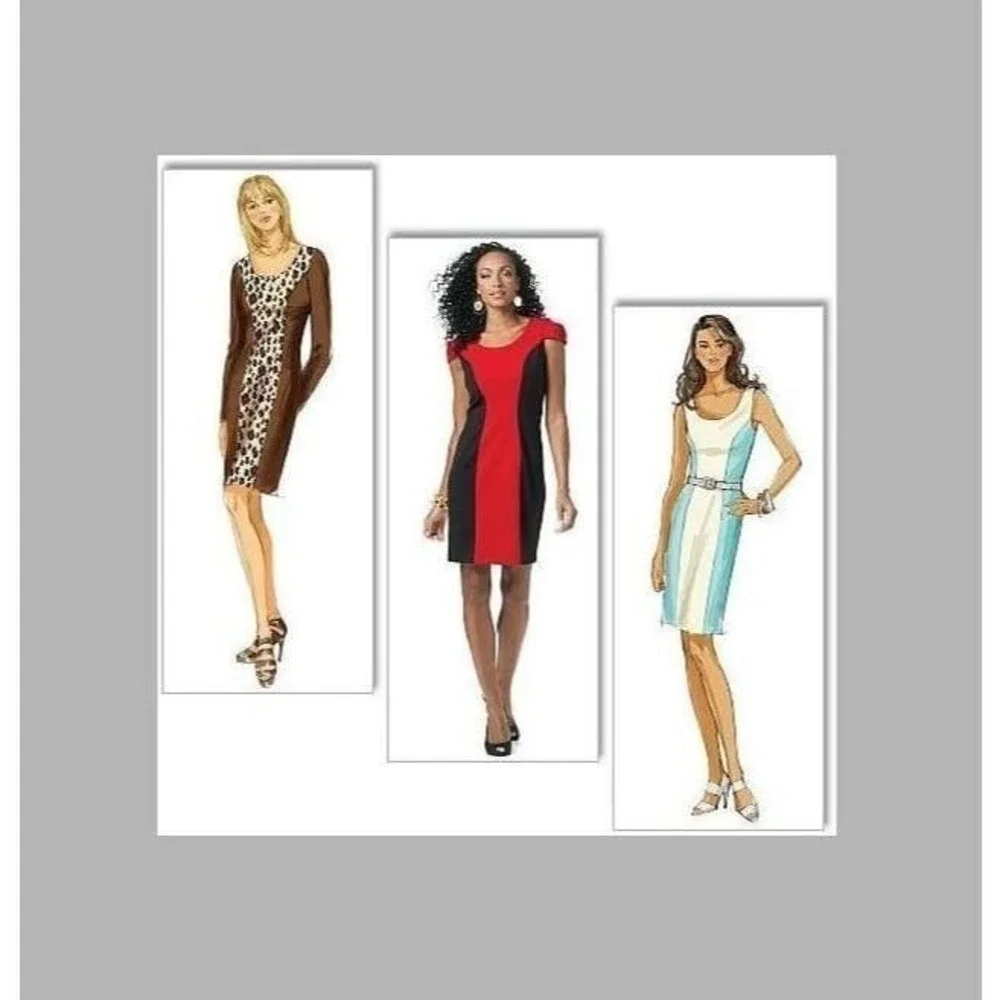 Butterick Sewing Pattern 5554‎ Dress Paneled Misses Size 16-22